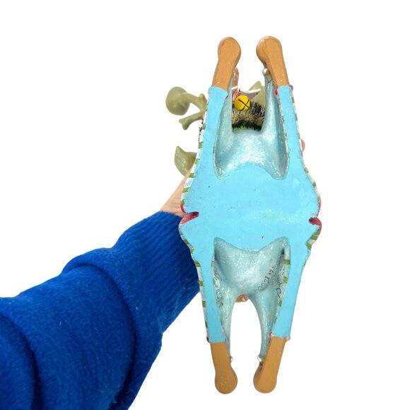 MacKenzie-Childs Patience Brewster Dash Away Krinkles Reindeer Candle Holder - Picture 12 of 13